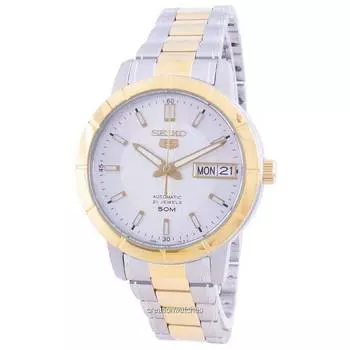Женские часы Seiko 5 с автоматическим серебряным циферблатом SNK892K1
