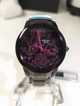 Женские часы Seiko Criteria Quartz Black из нержавеющей стали ограниченной серии SPA775P1 чёрный