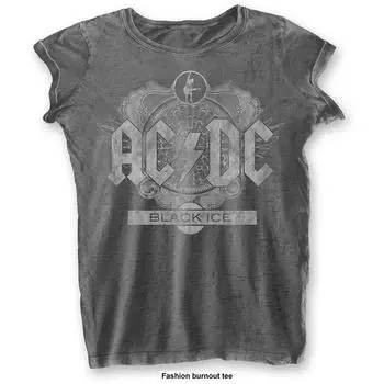 Женские футболки Ac Dc Black Ice Burnout S