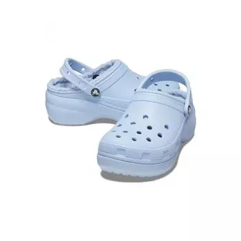 Женские классические сабо Crocs Platform Lined Clog W Blc 23fWcl207938 BLUE CALCITEZ4NS/230