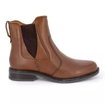 Женские кожаные ботильоны на молнии и эластичной щиколотке PIERRE CARDIN 38 чёрный