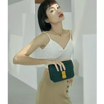 Женские кожаные сумки, модные и простые маленькие сумки из тофу, маленькие сумки через плечо с застежкой-кнопкой, маленькие квадратные сумки чёрный