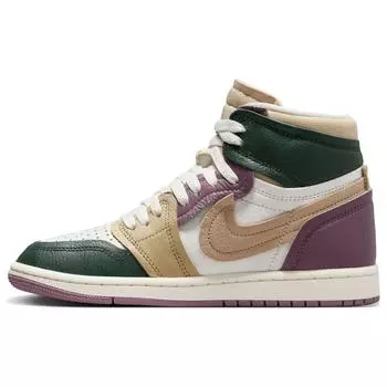 Женские кроссовки Air Jordan 1 High Method of Make Galactic Jade Green Sail Sky-J-Mauve FB9891-300 37.5