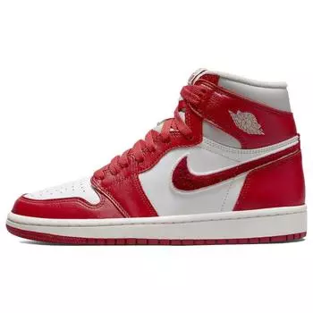 Женские кроссовки Air Jordan 1 High OG Newstalgia Chenille Red Light-Iron-Ore Varsity-Red DJ4891-061 36.5