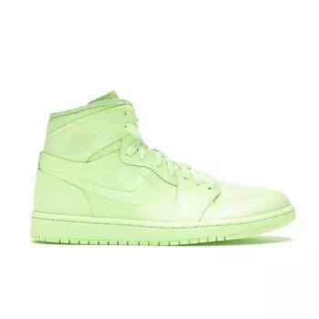 Женские кроссовки Air Jordan 1 High PRM Barely Volt Желтые AH7389-700