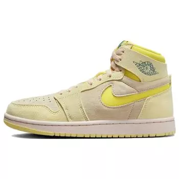 Женские кроссовки Air Jordan 1 High Zoom Comfort 2 Citron Tint Желтый Dynamic-Yellow Muslin DV1305-800 38