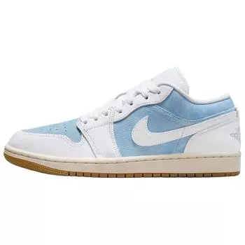 Женские кроссовки Air Jordan 1 Low SE Denim Worn Blue Gum-Light-Brown Sail White HQ2004-400 36