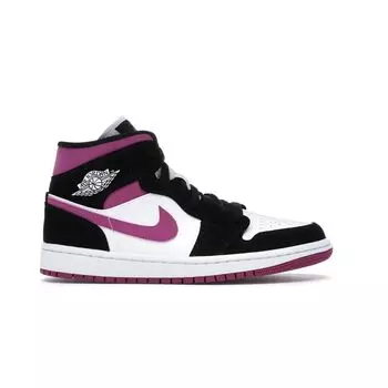 Женские кроссовки Air Jordan 1 Mid Cactus Flower черно-белые BQ6472-005 44.5