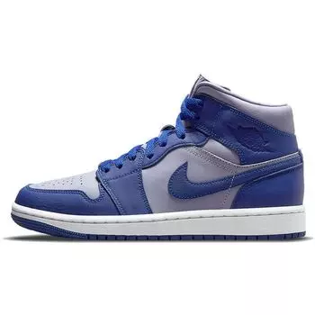 Женские кроссовки Air Jordan 1 Mid SE Iron Purple Deep Royal Deep-Royal-Blue White DH7821-500 36