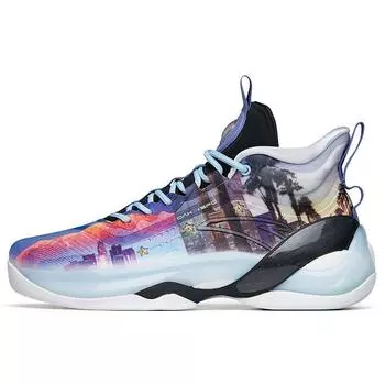 Женские кроссовки Anta Klay Thompson KT7 Course черные, фиолетовые, светло-синие 112211101-3 40
