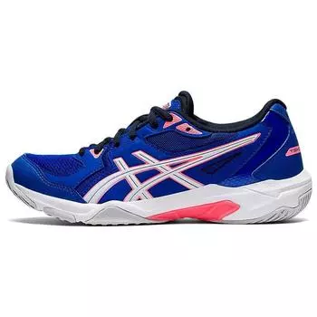 Женские кроссовки ASICS Gel Rocket 10 Lapis Lazuli Blue, белые 1072A056-402 36