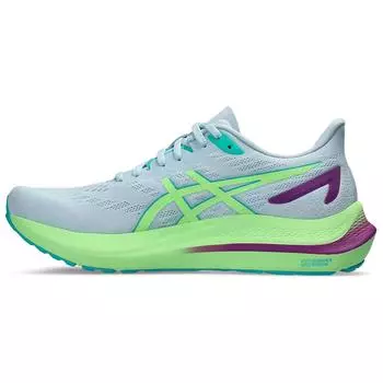 Женские кроссовки ASICS GT 2000 12 Lite Show синие с подсветкой-зеленые 1012B646-300 37.5