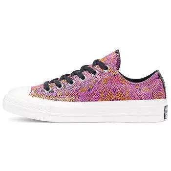 Женские кроссовки Converse Chuck 70 Low Digital Daze разноцветные цифрово-синие Egret 570356C 37