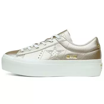Женские кроссовки Converse One Star Platform Ox Light Gold 559924C