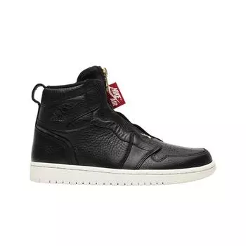 Женские кроссовки Jordan 1 High Zip Black Sail AQ3742-016