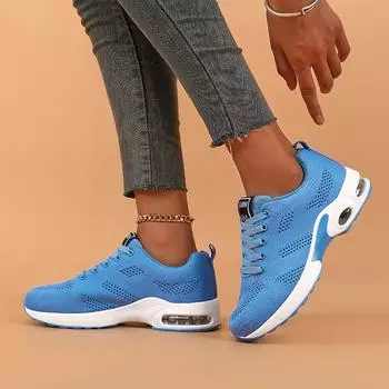Женские кроссовки на платформе Trend Mesh Casual Sports Shoes Anti Slip Lightweight Tennis Airful Hiking Running Shoes 37