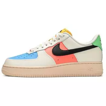 Женские кроссовки Nike Air Force 1 07 Sail Multi White Black Bright-Mango DJ5933-100 41