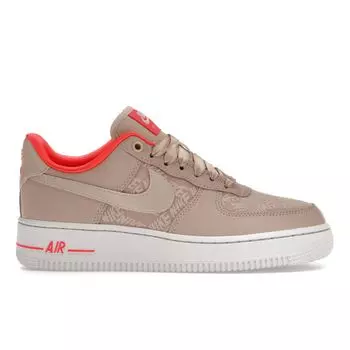 Женские кроссовки Nike Air Force 1 07 Fossil Stone Laser Crimson Pink White DQ7782-200 40.5