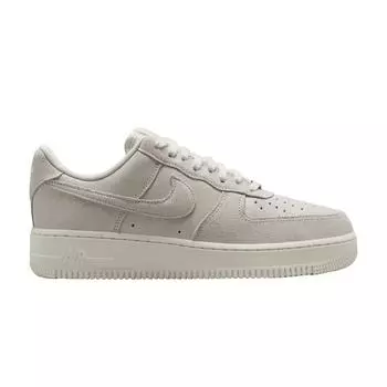 Женские кроссовки Nike Air Force 1 07 SE Sail Glittery Suede серо-бело-красные HQ3499-100 35.5