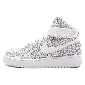 Женские кроссовки Nike Air Force 1 High LX Just Do It Белый Черный AO5138-100