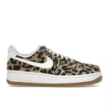 Женские кроссовки Nike Air Force 1 Low с леопардовым принтом, коричневые/барочно-коричневые/кунжутные, IB7695-200 36