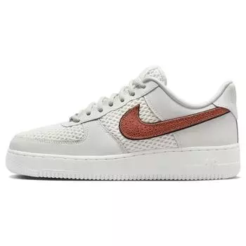 Женские кроссовки Nike Air Force 1 Low для баскетбола, кожа, светло-коричневые/парусина 36.5