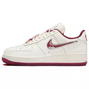 Женские кроссовки Nike Air Force 1 Low Valentines Day 2024 Cream Sail Team-Red FZ5068-161 35.5