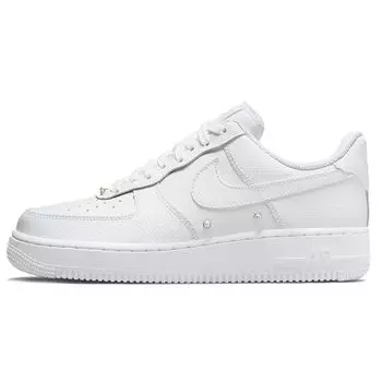 Женские кроссовки Nike Air Force 1 Low 07 SE Pearl White Metallic-Silver Black DQ0231-100 38.5