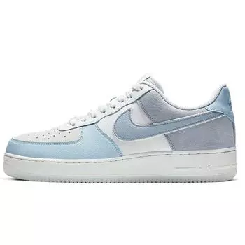 Женские кроссовки Nike Air Force 1 Low Premium Light Armory Blue Off-White Obsidian-Mist 896185-401