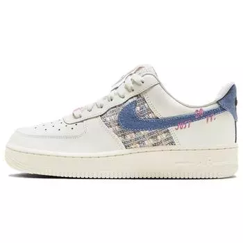 Женские кроссовки Nike Air Force 1 Low 07 LX Denim Boucl White Sail Blue-Whisper FJ7740-141 40.5