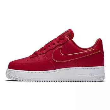Женские кроссовки Nike Air Force 1 Low Red Gold Swoosh AO2132-602