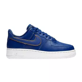 Женские кроссовки Nike Air Force 1 Low Blue Gold Swoosh AO2132-401