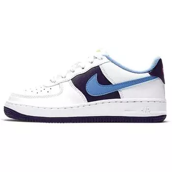 Женские кроссовки Nike Air Force 1 LV8 HO20 GS White Eggplant Royal-Pulse CT3841-100