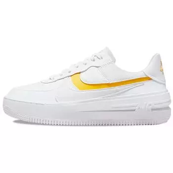 Женские кроссовки Nike Air Force 1 PLT.AF.ORM White Yellow Ocher Summit-White DJ9946-102 37.5