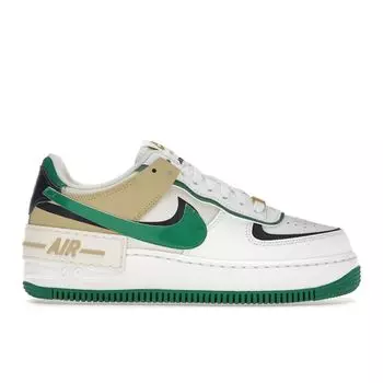 Женские кроссовки Nike Air Force 1 Shadow White Malachite Sesame Midnight-Navy DZ1847-102 38