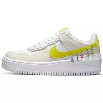Женские кроссовки Nike Air Force 1 Shadow SE Pale Ivory Light Zitron кремовые DJ5197-100 40.5