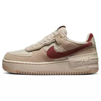 Женские кроссовки Nike Air Force 1 Shadow Shimmer Tan Sanddrift Pearl-White DZ4705-200 40