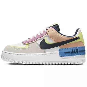 Женские кроссовки Nike Air Force 1 Shadow Crimson Tint Volt White Photon-Dust Barely-Volt CU8591-001