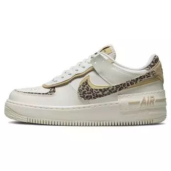 Женские кроссовки Nike Air Force 1 Shadow Leopard кремового цвета с парусом и кунжутом CI0919-120 35.5