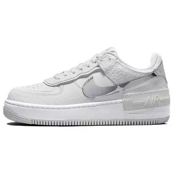 Женские кроссовки Nike Air Force 1 Shadow White Metallic Silver Summit-White DQ0837-100 40