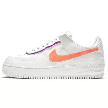 Женские кроссовки Nike Air Force 1 Shadow White Mango Red Plum Summit-White Bright-Mango DH3859-100