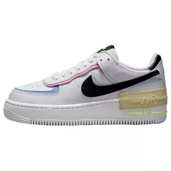 Женские кроссовки Nike Air Force 1 Shadow White Black Pastel Team-Gold Pure-Platinum FJ0735-100 36.5