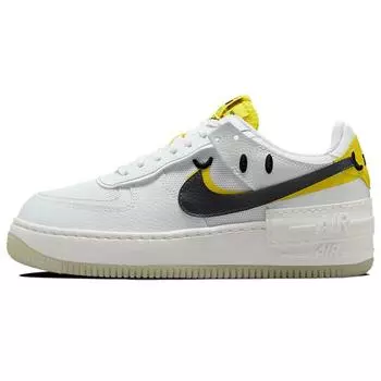 Женские кроссовки Nike Air Force 1 Shadow Go The Extra Smile белые желто-оранжевые DO5872-100 36.5