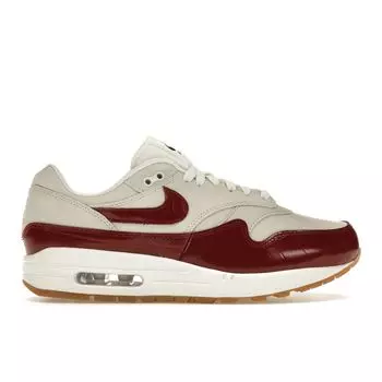 Женские кроссовки Nike Air Max 1 LX Team Red Croc Cream Sail Gum, светло-коричневые FJ3169-100 36
