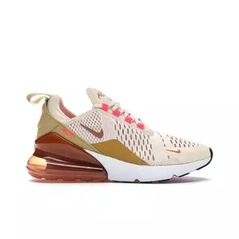 Женские кроссовки Nike Air Max 270 Cream Tint Wheat-Pink-Flash AH6789-801