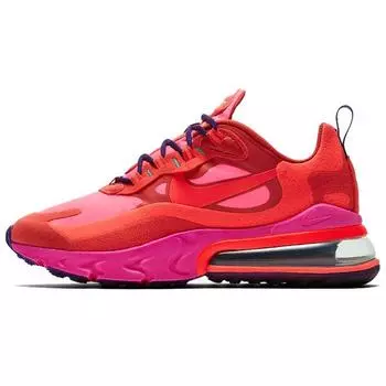 Женские кроссовки Nike Air Max 270 React Mystic Red Pink Blast Habanero-Red Bright-Crimson AT6174-600