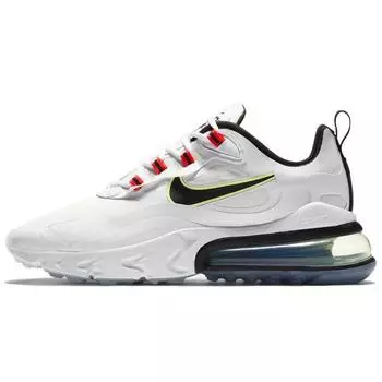 Женские кроссовки Nike Air Max 270 React White Crimson Spruce-Aura Bright-Crimson Black CZ6685-100