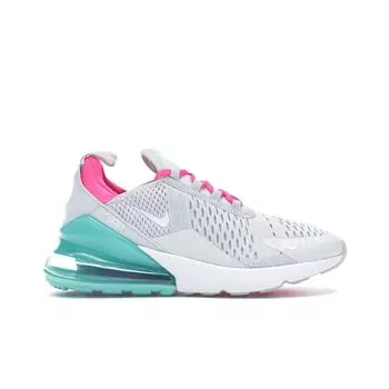 Женские кроссовки Nike Air Max 270 South Beach Silver Pure-Platinum Pink-Blast AH6789-065