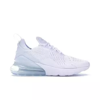 Женские кроссовки Nike Air Max 270 Triple White бело-белые AH6789-102