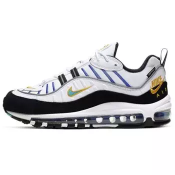 Женские кроссовки Nike Air Max 98 Premium Teal Nebula White Teal-Nebula-University-Gold-Black CI1901-102